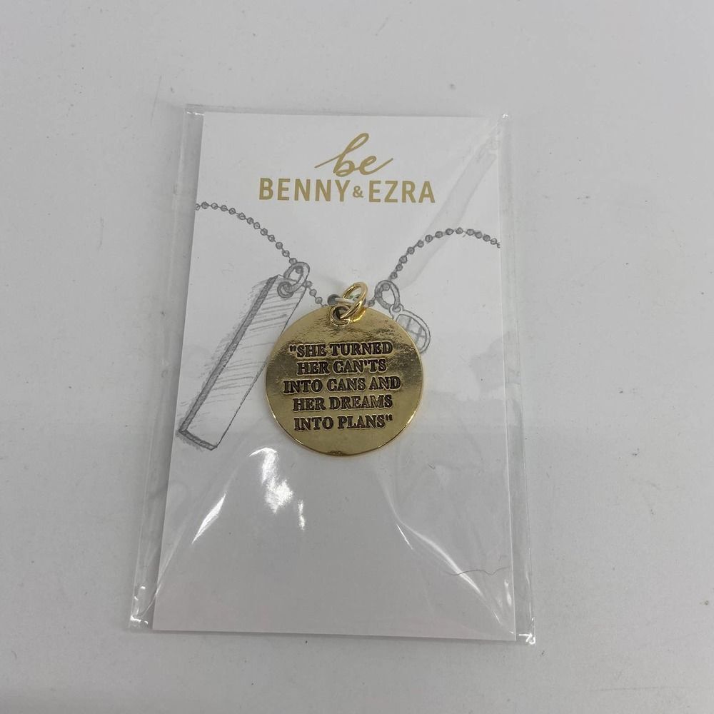 Be Benny & Ezra Female Empowerment Dreams Goals Pendant New